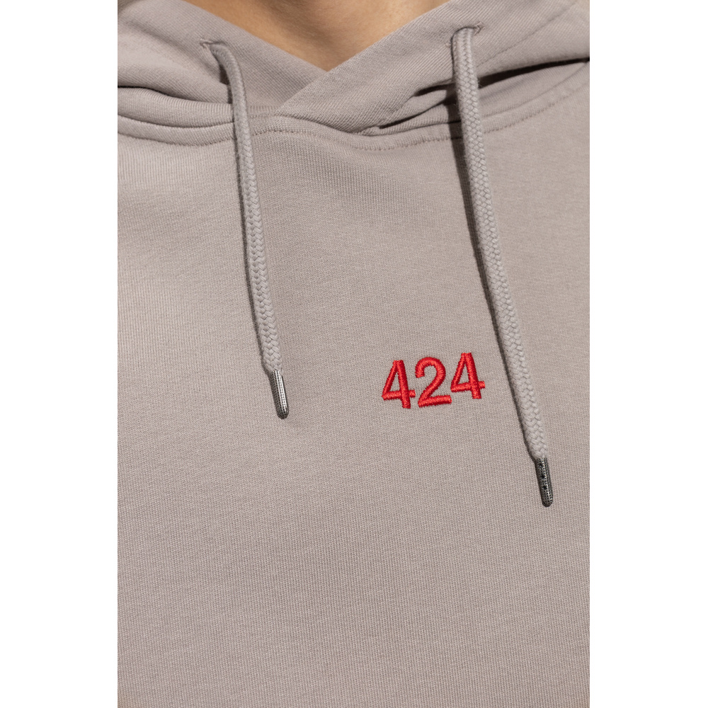 Top quality products424 Hoodie With Logo Gray-,$91.99